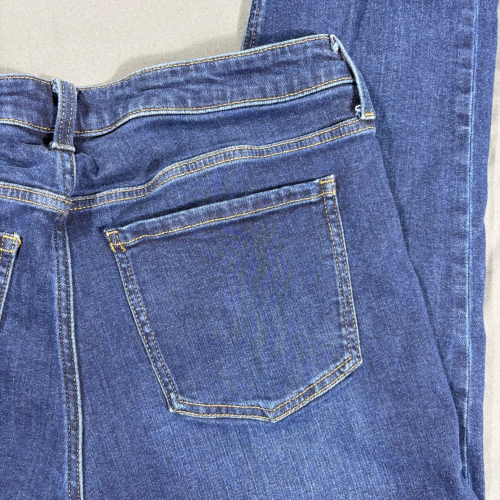 Quince Size 33 Dark Wash Bella Stretch Straight Leg Jeans - Picture 6 of 9